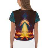 SurArt70 All-Over Print Crop Tee - Beyond T-shirts